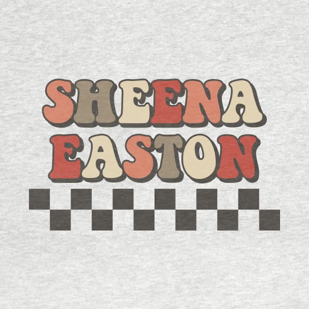 Sheena Easton Checkered Retro Groovy Style by Lucas Bearmonster